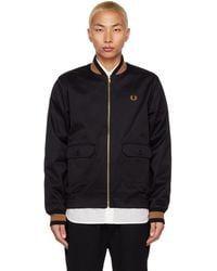 Fred Perry - Black J4851 Tennis Bomber Jacket - Lyst