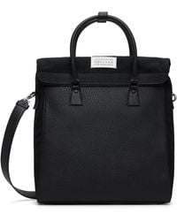 Maison Margiela 5Ac Daily Vertical Small Tote in Black for