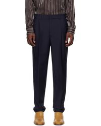 Acne Studios - Navy Tailored Trousers - Lyst