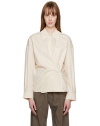 Lemaire - Off- Twisted Shirt - Lyst