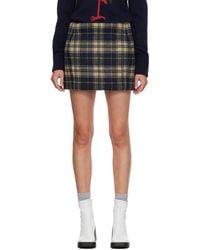 Duran Lantink - Padded Tartan Miniskirt - Lyst