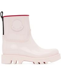 Moncler - Pink Ginette Rain Boots - Lyst