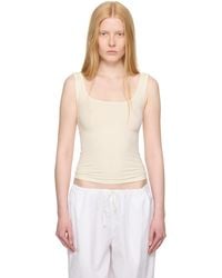 Skims - オフホワイト Cotton Jersey タンクトップ - Lyst