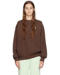 Acne Studios - Brown Garment-dyed Sweatshirt - Lyst