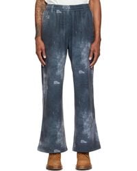 we11done - Trompe L'Oeil Denim Printed Sweatpants - Lyst