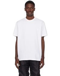 WOOYOUNGMI - ホワイト ロゴプレート Tシャツ - Lyst