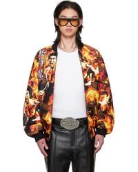 Lu'u Dan - Bruce Lee X Lựu Đạn & 'Bruce Lee' Leather Bomber Jacket - Lyst