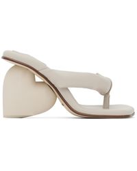 Yume Yume - Ssense Exclusive Taupe Love Mules - Lyst
