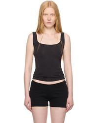 Skims - ブラック Cotton Jersey タンクトップ - Lyst