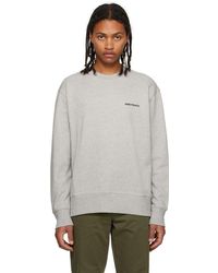Norse Projects - Pull molletonné arne gris - Lyst