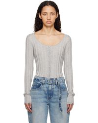 Proenza Schouler - Labelコレクション グレー Hattie カーディガン - Lyst