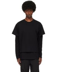 HELIOT EMIL - ブラック レイヤード クルーネックTシャツ - Lyst