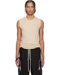 Rick Owens - Off- Temple Basic Sl Tank Top - Lyst
