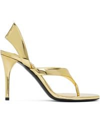 Alaïa - Infradito Heeled Sandals - Lyst