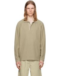 Norse Projects - Taupe Ruben Double Face Ls Polo - Lyst