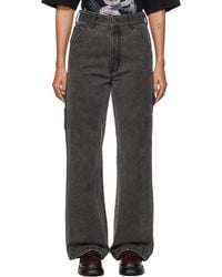 we11done - Rhinestone Logo Carpenter Trousers - Lyst
