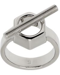 Marni - Engraved-Logo Ring - Lyst