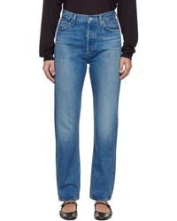 Agolde - 90S Pinch Waist High Rise Straight Jeans - Lyst
