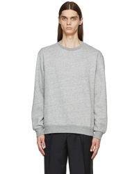 Acne Studios Cotton Grey Yana Bleach Sweatshirt in Gray for Men - Lyst