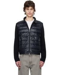 Moncler - Padded Wool Zip-Up Down Jacket - Lyst
