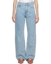 Y. Project - Blue Faded Jeans - Lyst