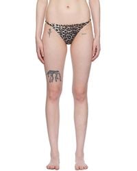 Ganni - Emblem Bikini Bottoms - Lyst