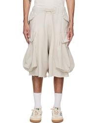 R13 - Off- Jumbo Cargo Pocket Sweat Shorts - Lyst