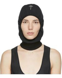 Femme Accessoires Chapeaux Moyen bonnet en laine vierge Laines Rick Owens en coloris Noir 