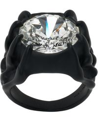 Givenchy - G Skull Crystal Ring - Lyst
