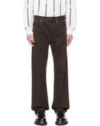 Ferragamo - Brown Five-pocket Jeans - Lyst
