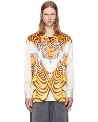 Y-3 - Satin Graphic Shirt - Lyst