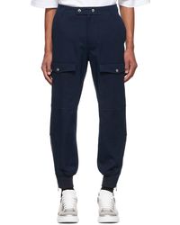 Alexander McQueen - Navy Cotton Cargo Pants - Lyst