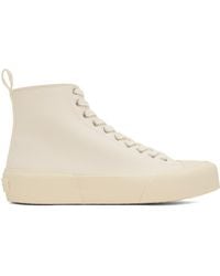 Jil Sander - White High-top Sneakers - Lyst