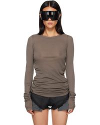 Rick Owens - Taupe Tower Basic Ls T-Shirt - Lyst