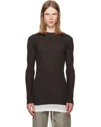 Rick Owens - Tower Ribbed Round Neck Sweater - Lyst
