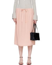 TOTEME - Fluid Silk Midi Skirt - Lyst