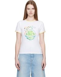 CASABLANCA - Beyond Destiny Longline Ringer Short Sleeve T-Shirt - Lyst