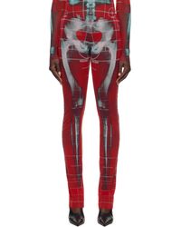 Jean Paul Gaultier - Pantalon De Détente Rouge Et Bleu À Imprimé Squeletor Exclusif À Ssense - Lyst