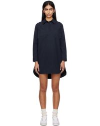 A.P.C. - Robe courte angela bleu marine - Lyst