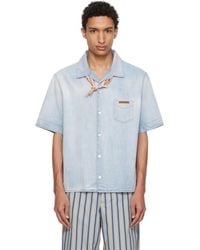Marni - Chambray Neck Tie Shirt - Lyst