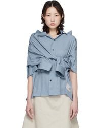 Maison Mihara Yasuhiro - Shawl Layered Shirt - Lyst