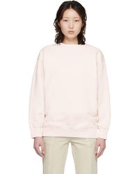 Maison Kitsuné - Pull Molletonné Surdimensionné Rose À Logo Baby Fox - Lyst