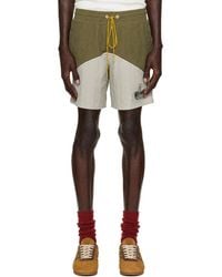 Rhude - Khaki Desert Racing Track Shorts - Lyst