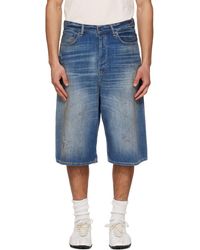 Acne Studios - Faded Denim Shorts - Lyst