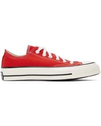 Converse - Red Chuck 70 Low Top Sneakers - Lyst