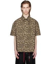 Bluemarble - Marble chemise brune à motif léopard - Lyst