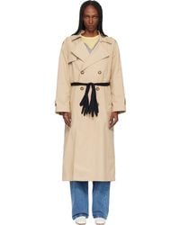 MM6 by Maison Margiela - Gloves Cotton Trench Coat - Lyst