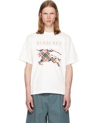 Burberry - Cross Stitch Knight Cotton T-Shirt - Lyst