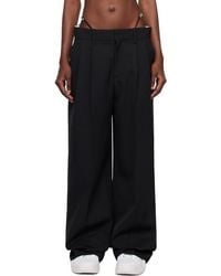 Alexander Wang - Black Pleated Trousers - Lyst