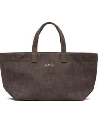 A.P.C. - 'Le Drummer' Toile Small Tote - Lyst